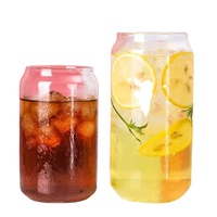Usine en Chine Tasse en verre Canette de bière Tasses en verre Tasses en verre en forme de canette de soda Ensemble de verres à boire pour boisson