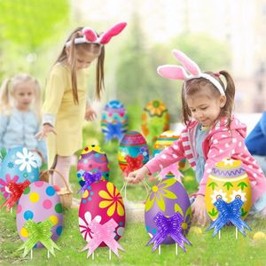 White Green Purple Yellow Easter Egg Bow Garden Display <b>Stakes</b> Plastic Wholesale - Product Image 4