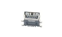 Expandir Micro USB B 4 pines 2 pines 5 pines V8 Conector macho Tipo B Micro macho USB 2,0