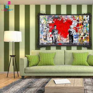 L'amore UNIART è la risposta Poster di arte su tela e stampa di immagini artistiche da parete Poster di arredamento moderno Banksy Graffiti Art - Product Image 4