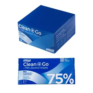 OEM Custom Logo Individual Package Medical 75% Isopropyl Mini Sterile Alcohol Prep Pads IPA Wipes For Skin