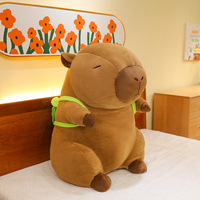 Peluche Capybara Grande Taille, Adorable Peluche Kapibara-san pour Filles, Cadeau d'Anniversaire, Poupée Animale Kawaii