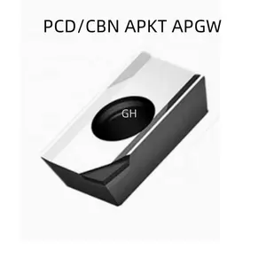 Алмазная токарная фреза с ЧПУ, фреза, фрезерная вставка PCD, APKT APMT APGW для алюминия