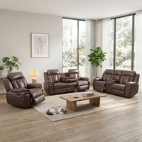 Ensemble de canapés inclinables modernes 3-2-1 en tissu pour salon, fauteuils inclinables de haute qualité et causeuse inclinable