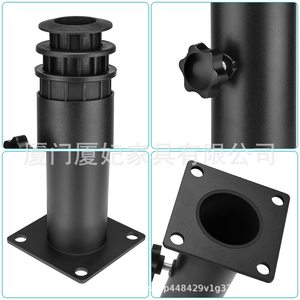 Outdoor Umbrella Base <b>Bracket</b> <b>Black</b> Metal 1.25 1.5 1.9 Inch Adjustable Sun Shade Patio Furniture Accessory - Product Image 3