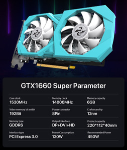 Cost-Effective <strong>Geforce</strong> <strong>GTX</strong> <strong>1660</strong> <strong>Super</strong> 6GB GDDR6 PC Video Card 192-bit Dual Fan GPU Gaming Graphics Card - Product Image 4