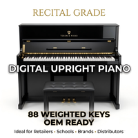 S71 Upright Digital Piano 88 Keys Hammer Action Graded Hammer Hi Fi Stereo Speakers Elegant Appearance for Music School