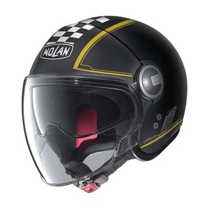 Casco Jet Nolan N21 Nero Oro con Visiera in Policarbonato, Casco da Moto Taglia S - Product Image 1