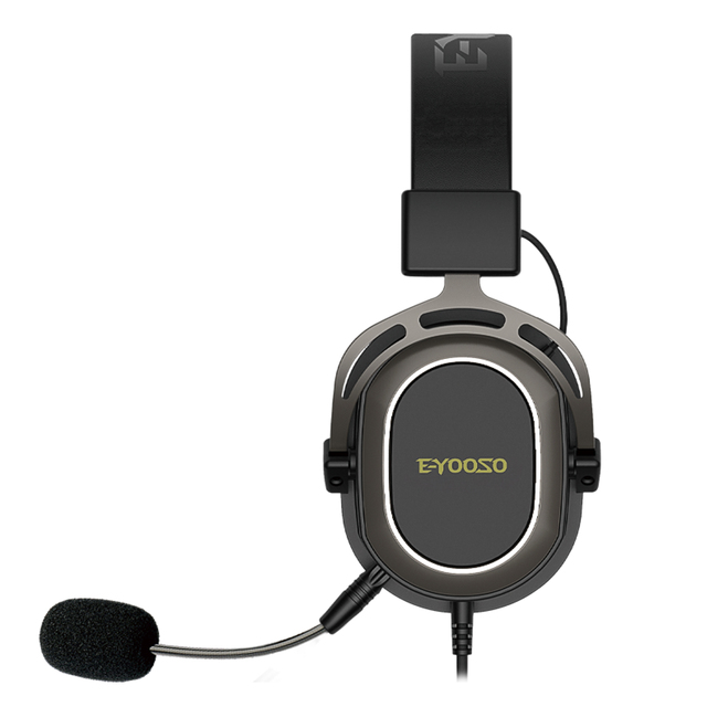 E-yooso Headsets with Microphone Volume Control Noise Cancelling 3.5mm Wired Gaming Headphone for PC Laptop