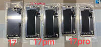 LCD HP Berkualitas Tinggi, Layar iPhone Perakitan OLED untuk 17, 17 Pro, 17 Pro Max, 17 Air, Crown LCD Harga Pabrik, Pengganti