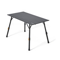 Table de camping pliante en aluminium robuste, hauteur réglable, légère, portable, pour pique-nique en plein air, mobilier d'extérieur moderne