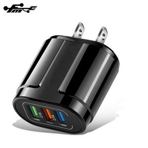 3 caricabatterie USB Quick Charge 3.0 caricatore universale per telefono cellulare da parete per iPhone 8 12 adattatore di ricarica rapida Samsung Xiaomi <span class=keywords><strong>18W</strong></span> - Product Image 2