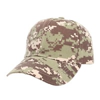 Casquette de baseball camouflage personnalisée, motif numérique Woodland, pour l'hiver, la chasse urbaine, six panneaux, vente en gros, unisexe, tactique, sport, logo OEM
