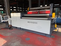 Machine à cintrer les tôles automatique W12-20X2000 à quatre rouleaux CNC, état neuf, composants PLC essentiels