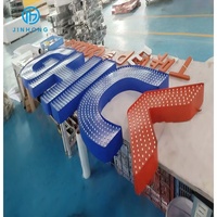 Super vente de mars, enseigne en lettres 3D, panneau d'enseigne 3D, fabricant d'enseignes en lettres PVC, enseigne LED