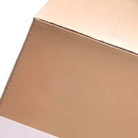 Boîte en carton ondulé kraft personnalisée en gros avec rabats supérieurs, étiquette, emballage logistique durable pour l'expédition