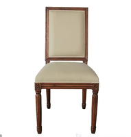 Chaise de salle à manger moderne de style provincial français, très vendue, en bois, pour salon