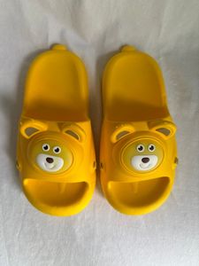 Yellow Animal Print Slippers 24-35 Anti Slip Summer PVC Closed Toe Women's Shoes - Product Image 6