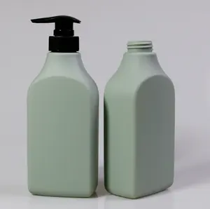 Plastic HDPE Material Irregular Shape 500ml Shampoo HDPE Bottle