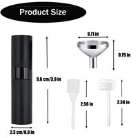 Flacons de voyage de poche miniatures 5ml 8ml 10ml 15ml 20ml en plastique rechargeables avec atomiseur de parfum en aluminium à visser à vendre