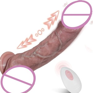 Dildo Vibrante Spingente Grande <span class=keywords><strong>3</strong></span> in 1 con Telecomando, Realistico, Enorme, Grande, Spesso, XXL, Macchina del Sesso per Donne - Product Image 1