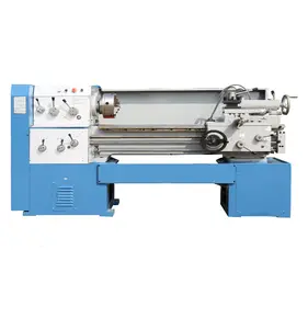 Mini torno horizontal de metal com processamento, torno horizontal c6136