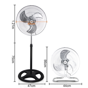 Ventilador de Pie Eléctrico RAF de <span class=keywords><strong>3</strong></span> Velocidades con Inclinación Ajustable, Ventilador de Pedestal de 16 Pulgadas - Product Image 4
