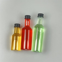 Bouteilles miniatures en plastique personnalisées de 50 ml, 120 ml, 150 ml, 175 ml pour alcool, whisky, vin, liqueur, shot, rhum, bouteille de qualité alimentaire pour jus, lait