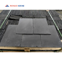 Prix de gros Tuile en ardoise noire Tuiles en ardoise naturelle Tuiles pour mur de maison