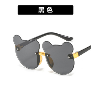 Lunettes de soleil pour enfants, sans monture, dégradées, UV400, design oreilles d'ours de dessin animé, pour la protection solaire, unisexe, enfants 2024 - Product Image 2