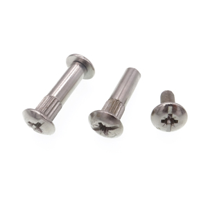 Dongguan Schroef Fabrikant Roestvrij Messing Chicago Schroef Custom Made Mannelijke Vrouwelijke Binding Post Schroeven Voor Lederen Riem - Product Image 5