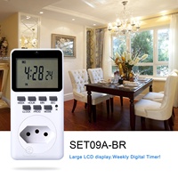 Enchufe Digital Programable de 220V con NFC de 10A, con Temporizador de Luz en el Enchufe