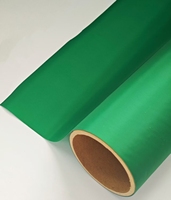 Tissu isolant thermofusible vert à base de PET avec adhésif thermofusible TPU pour isolation électrique et matériau de joint