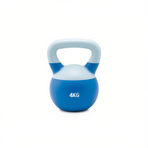 เคตเทิลเบลล์พีวีซีสองสี น้ำหนัก 4 กก. สีฟ้า - Product Image 1