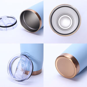 Vaso Térmico de 20 oz con Recubrimiento Dorado, Taza Electrochapada, Botella de Agua Personalizada con Grabado Láser y Tapa Deslizante - Product Image 3