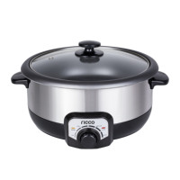 Cuisinière électrique multifonction 3L avec fonction de fondue, certifiée CB, pour la maison, fondue chinoise, cuisinière multifonction