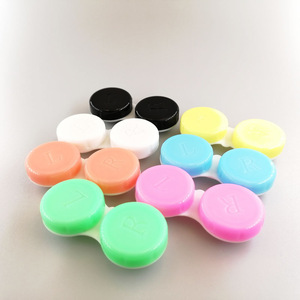 Estuches Pequeños para Lentes de Contacto de Cuero PU y Metal Inoxidable, Producidos por el Diseñador de Fábrica, Estuche para Lentes de Contacto - Product Image 1