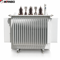 Transformateur immergé dans l'huile hermétique entièrement en cuivre Wanbo-298 à haut rendement et faible perte, 800 kVA, triphasé, 10 kV/0,4 kV