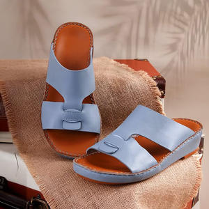 SHIKOL Sandales arabes personnalisées pour hommes Confortable Premier Italien <span class=keywords><strong>Cuir</strong></span> Élégance Léger Fabriqué À La Main Dubaï Chaussures De <span class=keywords><strong>Luxe</strong></span> - Product Image 1