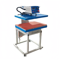 Presse à chaud automatique 40*60 à double station pour t-shirts Machine d'impression pneumatique de t-shirts grand format pour les petites entreprises