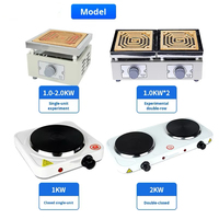 Four électrique universel fermé MiQi Laboratory, simple ou double, 1KW 2KW, température réglable, petit chauffage