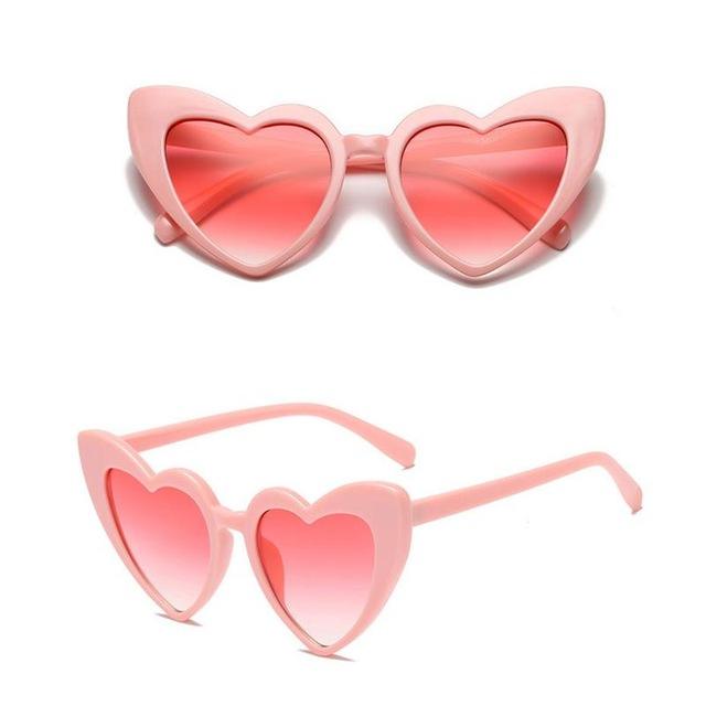 Love Party Decorated Heart Sunglasses Women's Fashion Heart-shaped Sunglasses