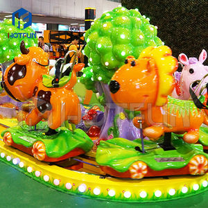 Manèges de parc d'attractions certifiés CE HOTFUN de haute qualité pour enfants Garantie de 12 mois 4 places Utilisation intérieure/extérieure Usine directe - Product Image 1