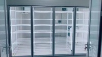 Haute qualité congélateur stockage refroidisseur conservation des fleurs réfrigérateur porte en verre