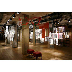 Venta caliente tienda óptica gafas de sol quiosco interior cristal escaparate diseño para Centro Comercial estilos - Product Image 2