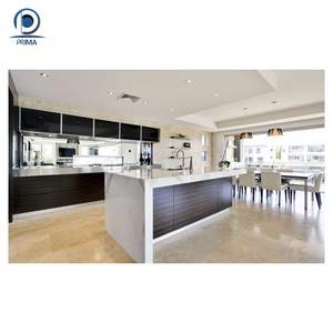 Ensemble complet d'armoires de cuisine grises personnalisées Armoire de placard en bois MDF Meubles de cuisine designs Armoires de cuisine modernes en contreplaqué - Product Image 4