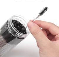 50pcs Jetable Micro Mascara Spoolie Cils Peigne Mini Brosse À Sourcils Mousse Nettoyant Cils Baguette