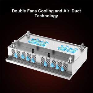 コンロ8kw + 8kw商用ステンレス鋼電気誘導ストーブダブルホブウォック + フラットパネル誘導調理器 - Product Image 3
