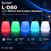 Lumière LED forestière à effet de respiration, lumière à pixels RGB, lampe décorative numérique UCS2903, éclairage à 360 degrés pour jardin, paysage, parc à thème