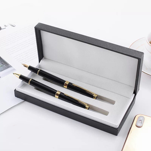 Black Custom Luxury Metal Pen Premium With Gift Leather Box